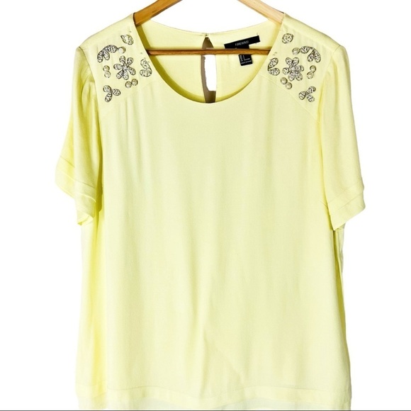 Forever 21 Yellow Blouse - Picture 1 of 4